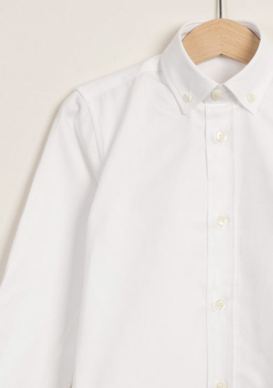 Camicia in cotone con collo button-down