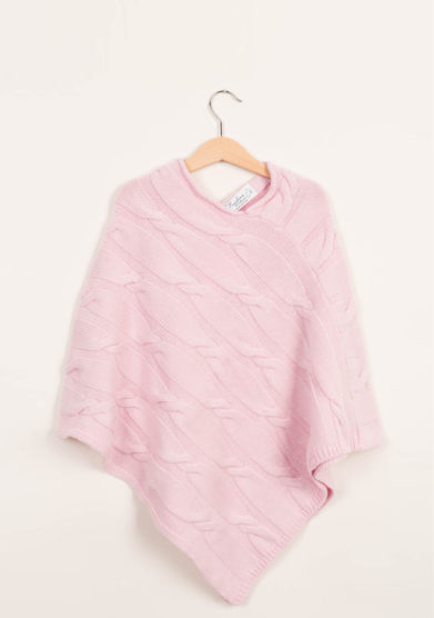FAGIOLINO CASHMERE - Mantella neonato in cashmere rosa