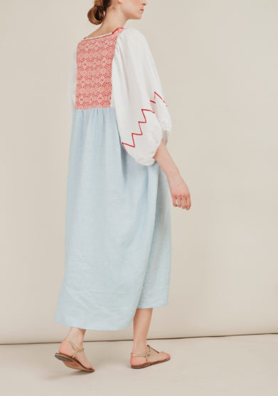 NINA LEUCA - Embellished linen dress