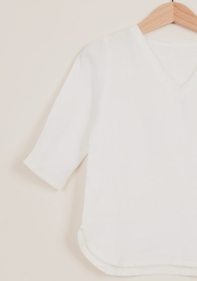 DEPETIT - Baby white linen blouse