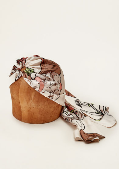 MARZOLINE - Printed silk turban