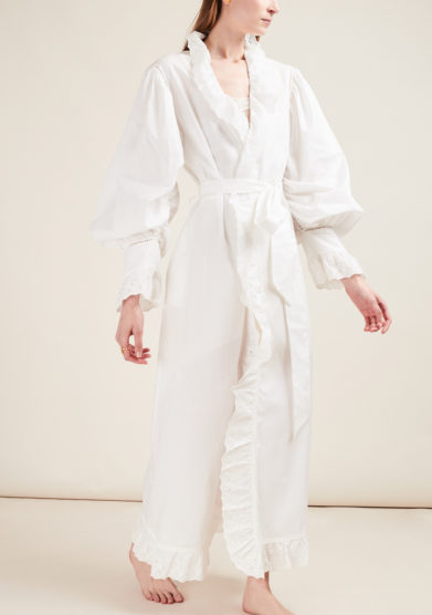 LORETTA CAPONI - Broderie anglaise night-gown