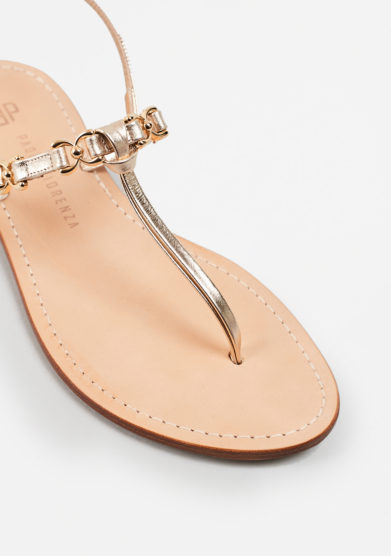 PAOLA FIORENZA - Gold leather sandals