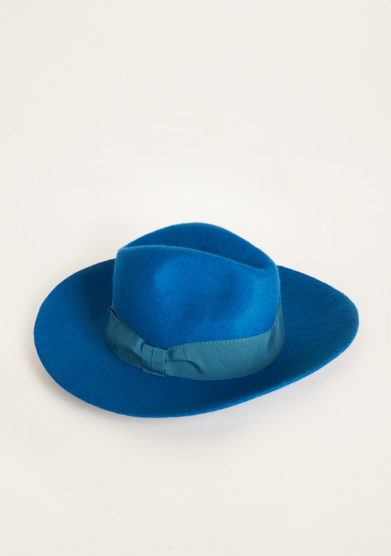 TABARRO SAN MARCO - Venetian fedora hat in petrol felt wool