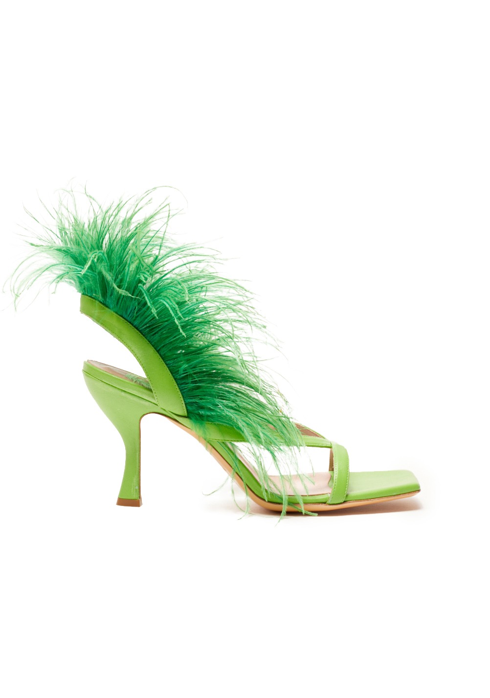 sandali verdi eleganti