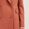 Annagiulia Firenze blazer color mattone lana dettagli