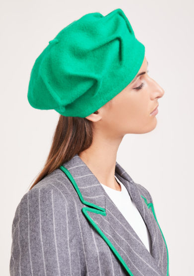 cappello Altalen basco verde lana