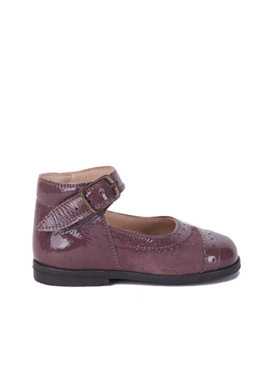 PèPè Children scarpe rosa antico primi passi suede vernice
