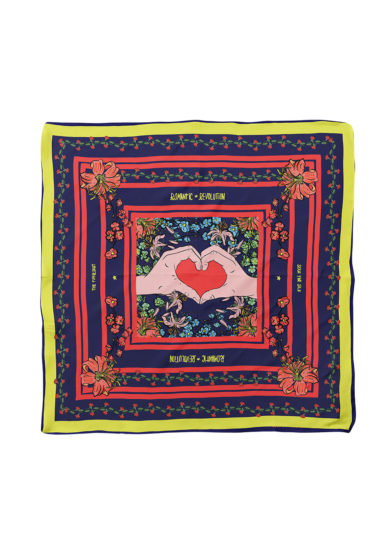 Serà fine silk foulard in seta Romantic Revolution