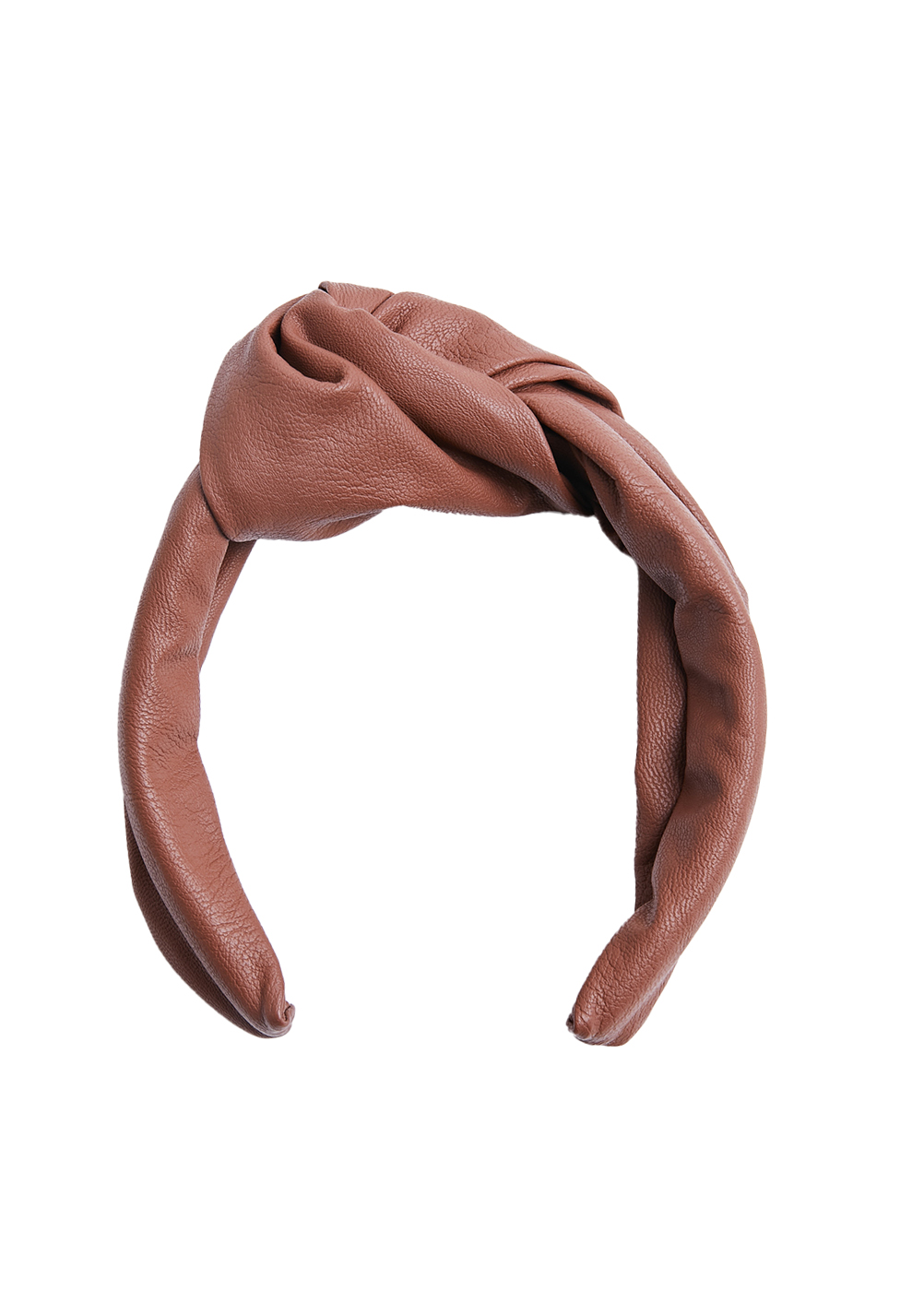 MARZOLINE – Knot faux leather headband brown – TDS EXCLUSIVE - The Dressing  Screen