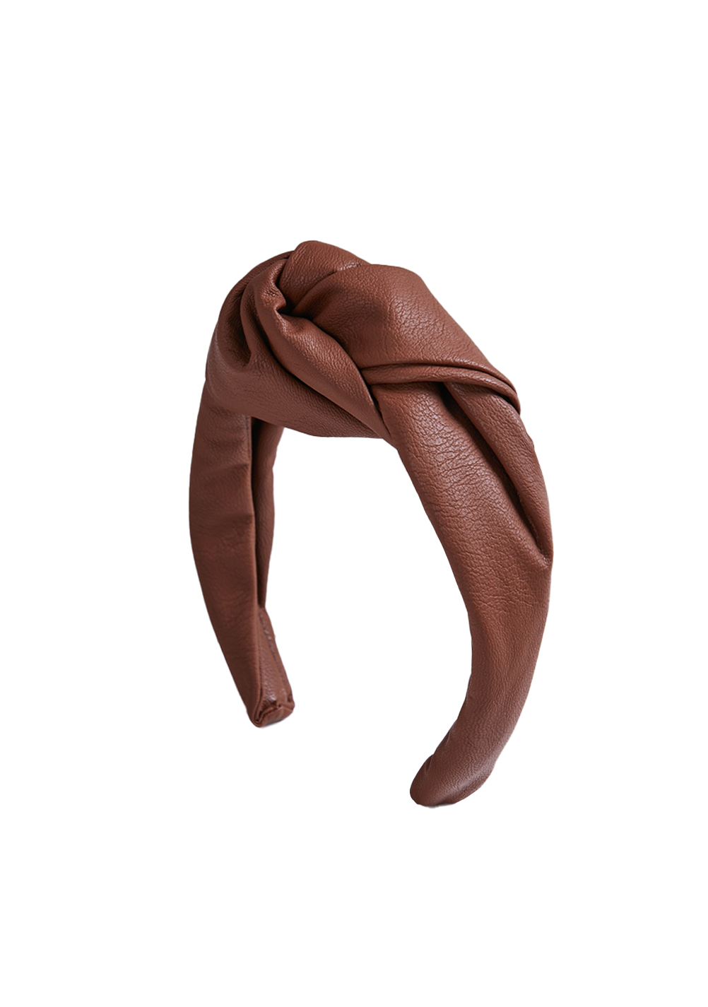 MARZOLINE – Knot faux leather headband brown – TDS EXCLUSIVE - The Dressing  Screen