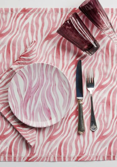 Dalwin designs tovagliolo zebra rosa