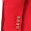 blazer doppio petto in crêpe di lana rossa manica Nasco unico